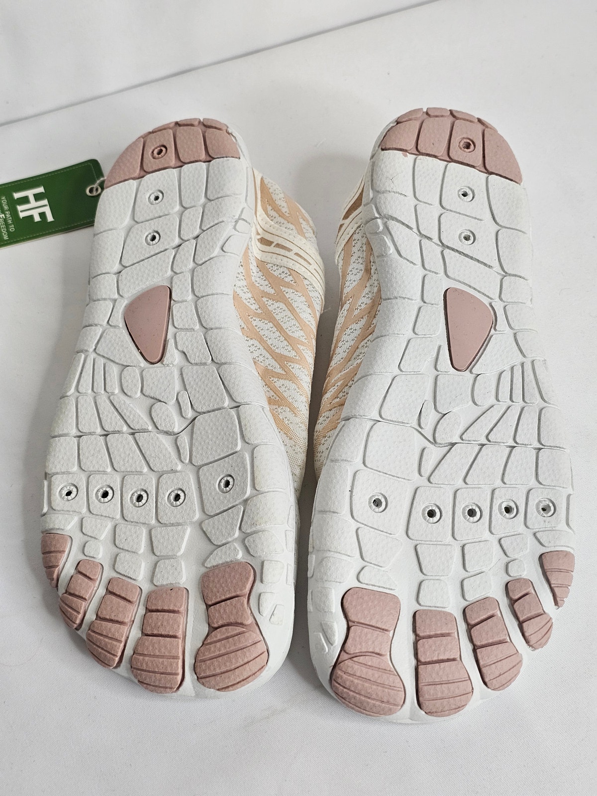 Nwt Healthy Freedom Barefoot Aqua Wide Toe 8/39 Blush Pink